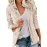 Solid Stand Collar Long Sleeve Pockets Jacket, Winter Warm Zipper Button Casual Outerwear, Women's Clothing